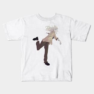 Anime girl with grunge style Kids T-Shirt